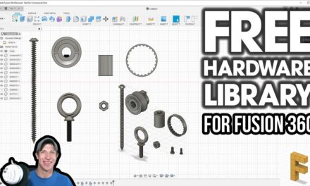 FREE Hardware Component Library for Autodesk Fusion 360 – The McMaster-Carr Link!