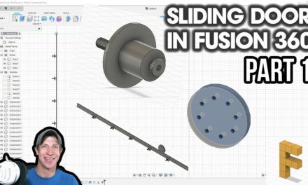 Modeling a SLIDING DOOR AND HARDWARE in Autodesk Fusion 360 – Part 1