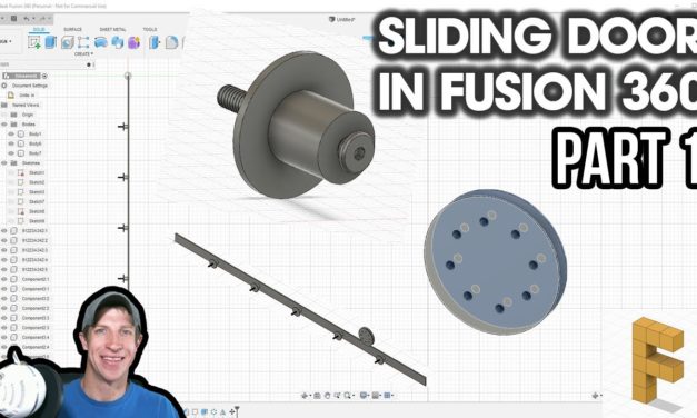 Modeling a SLIDING DOOR AND HARDWARE in Autodesk Fusion 360 – Part 1