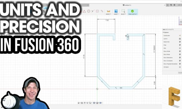 Changing UNITS AND PRECISION in Autodesk Fusion 360