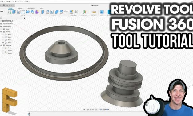 Using the REVOLVE TOOL in Autodesk Fusion 360 – Fusion 360 Tool Tutorial