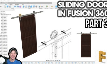 Modeling a SLIDING DOOR AND HARDWARE in Autodesk Fusion 360 – PART 3 – Modeling the Door
