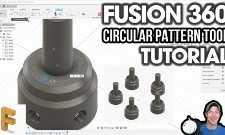 CIRCULAR PATTERNS in Autodesk Fusion 360 with the Circular Pattern Tool!