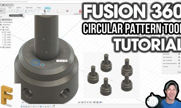CIRCULAR PATTERNS in Autodesk Fusion 360 with the Circular Pattern Tool!