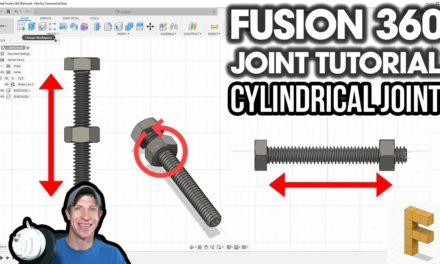 Simulating Nut and Bolt Movement in Autodesk Fusion 360 with a Cylindrical Joint