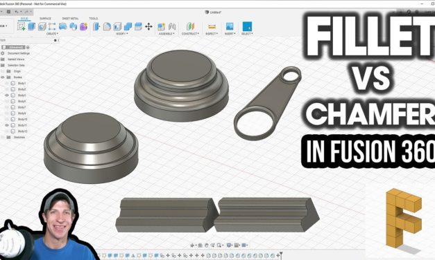 Fillet Tool vs Chamfer Tool in Fusion 360 – How to Use Both Tools!