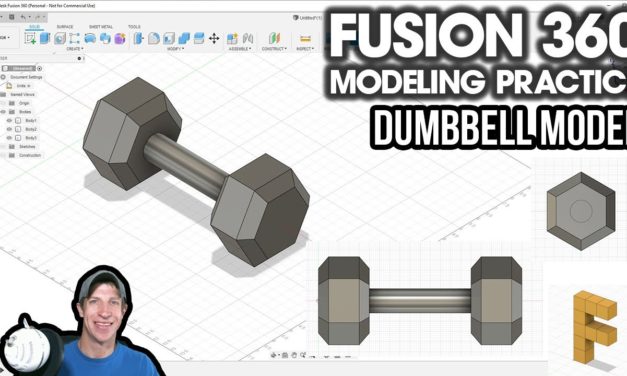 Modeling a Dumbbell – Autodesk Fusion 360 Modeling Practice