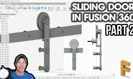 Modeling SLIDING DOOR HARDWARE in Autodesk Fusion 360 – Part 2 – Door Hardware