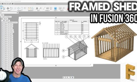 Modeling a FRAMED SHED in Autodesk Fusion 360