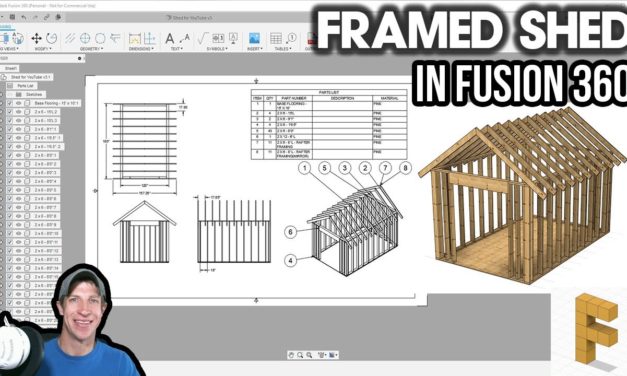 Modeling a FRAMED SHED in Autodesk Fusion 360