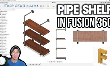 Modeling a PIPE SHELF in Fusion 360