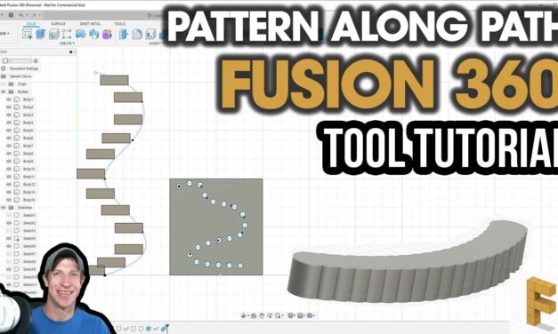 Using the Fusion 360 PATTERN ALONG PATH Tool – Fusion 360 Tool Tutorial