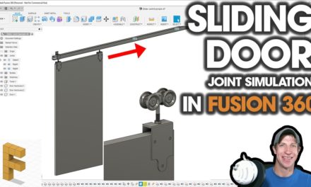 Sliding Door JOINT SIMULATION in Fusion 360