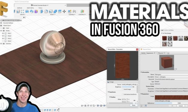 Getting Started with MATERIALS in Fusion 360 – Fusion 360 Beginner Material Tutorial